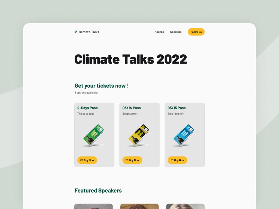 Climate Talks - template preview