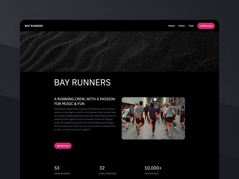 Bay Runners - template preview
